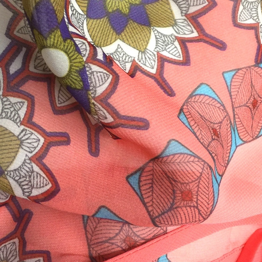 🌟HOST PICK🌟 🦋NWOT SAPPHIRE SILHOU Multicolor Blouse - Picture 6 of 8
